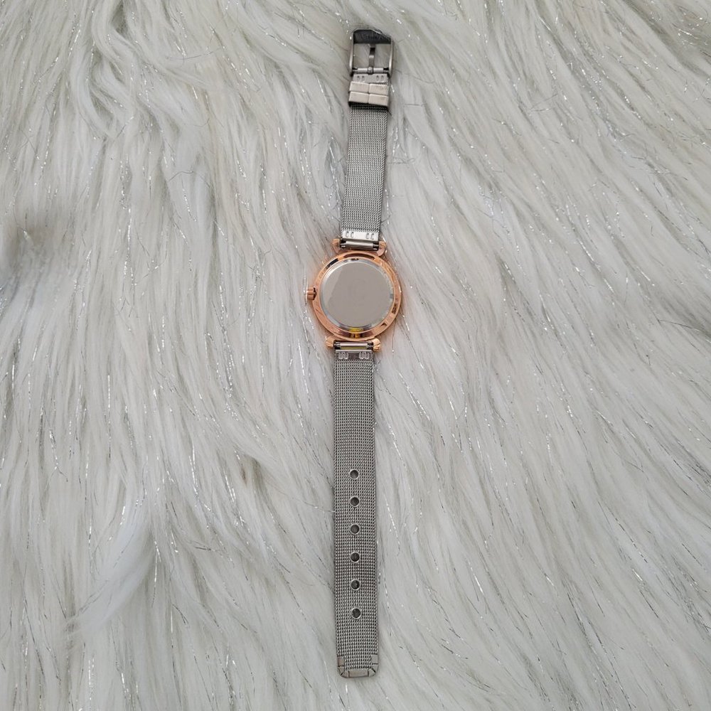 Two-Tone Mesh Metal Watch - Picture 2 of 7